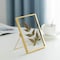 Fabulaxe Modern Metal Floating Tabletop Photo Picture Frame with Glass Cover and Easel Stand, Gold 4 x 6 QI004066.GD.M - alternate 8